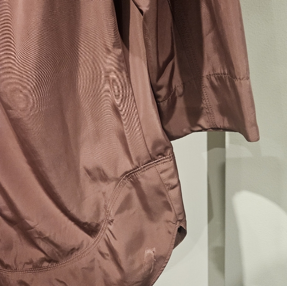 ATHLETA Petite Drip Drop Light Weight Water-Resistant Wind-Resistant Long Jacket - Picture 10 of 13